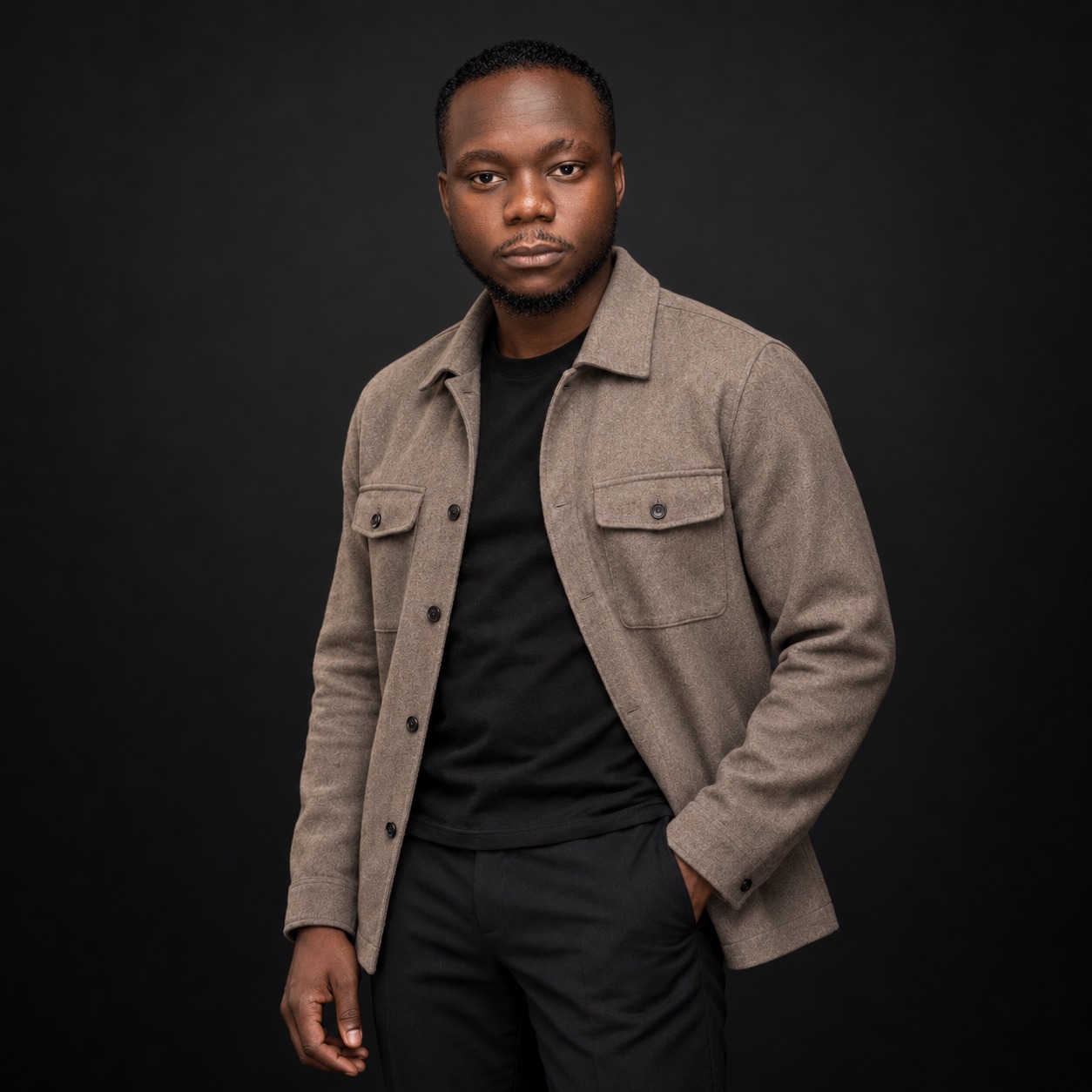 John Ozoemena, standing portrait